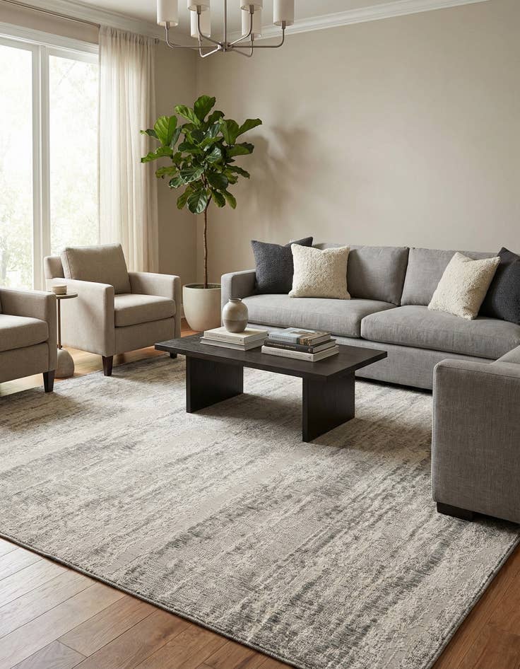 Detail image of 10' x 10'  Washable Modern Indoor / Outdoor Square Rug