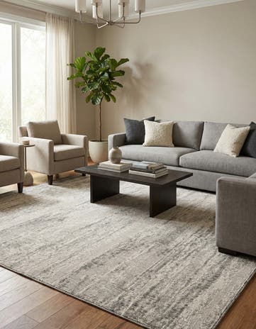 10' x 10' Easy-Clean Modern Indoor / Outdoor Square Rug