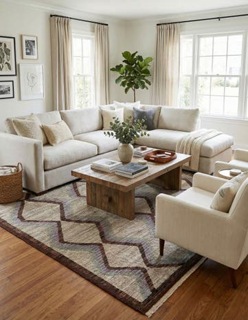 9' 5 x 12' 4 Hand Knotted Moroccan Wool Rug