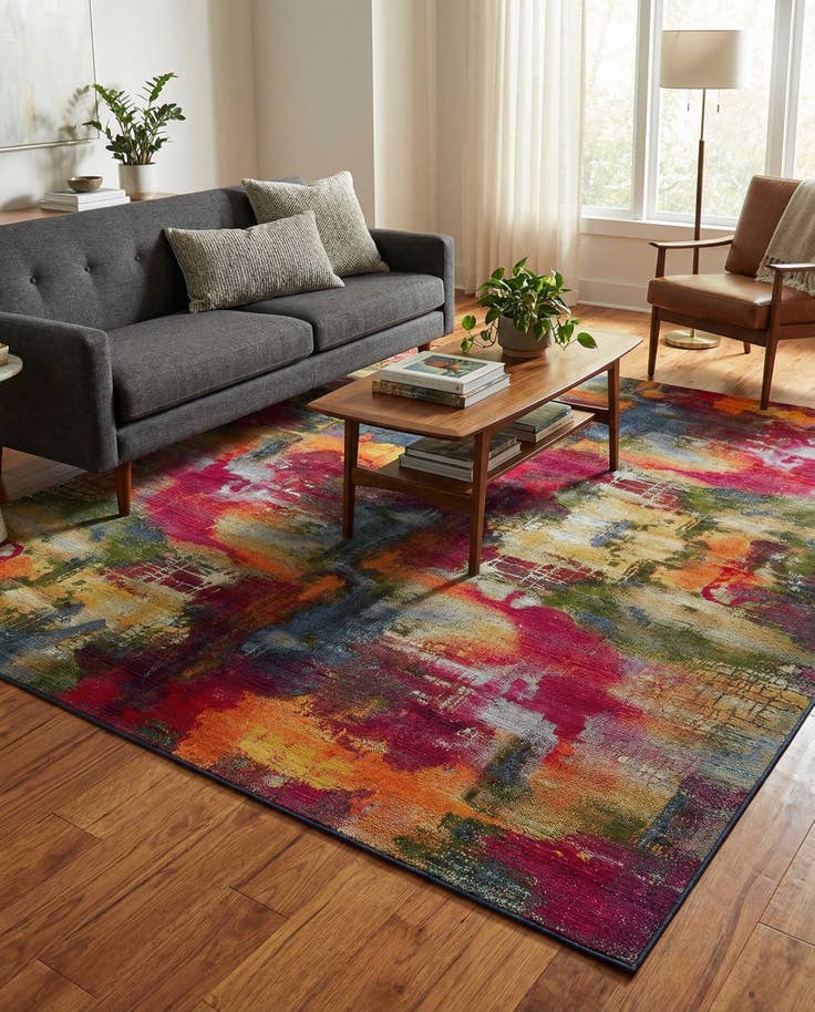 Detail image of 10' x 12' 2 Easy-Clean Modern Indoor / Outdoor Rug