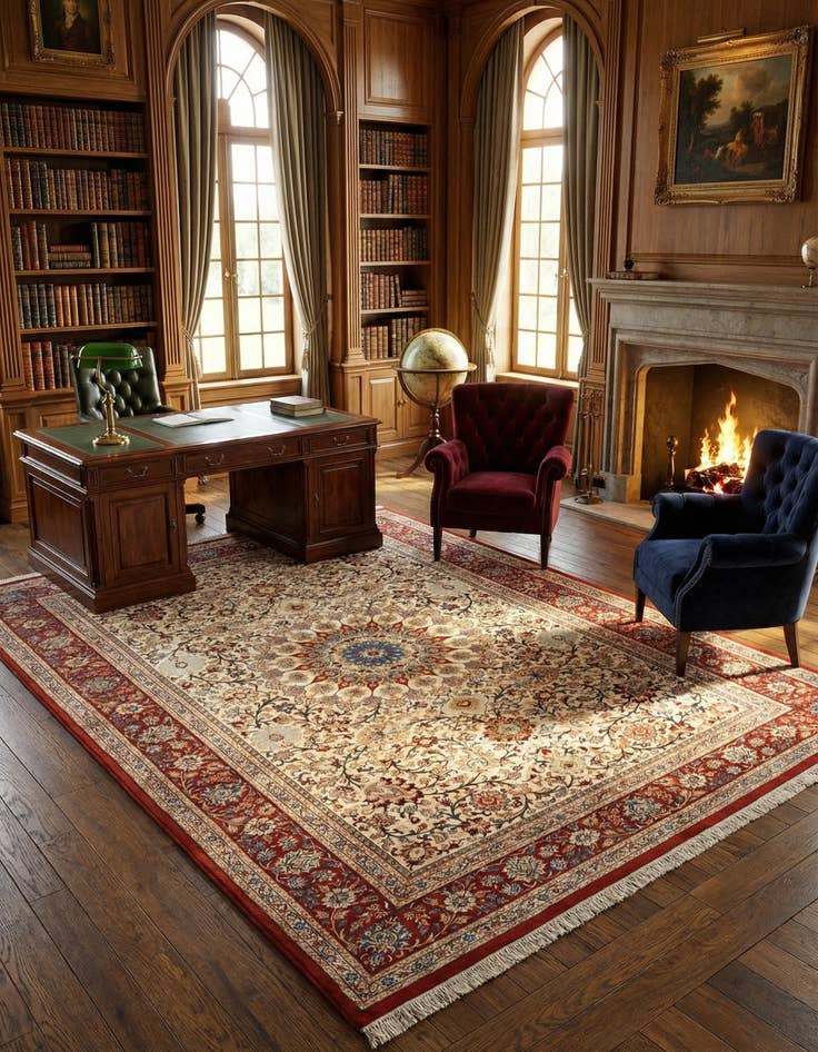 Detail image of 6' 10 x 10' 4 Tabriz Wool Rug