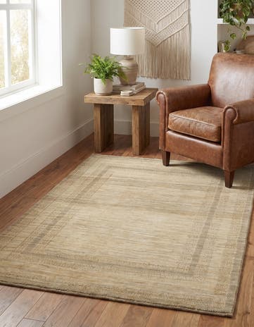4' 3 x 5' 9 Hand Knotted Kashkuli Gabbeh Oriental Wool Rug