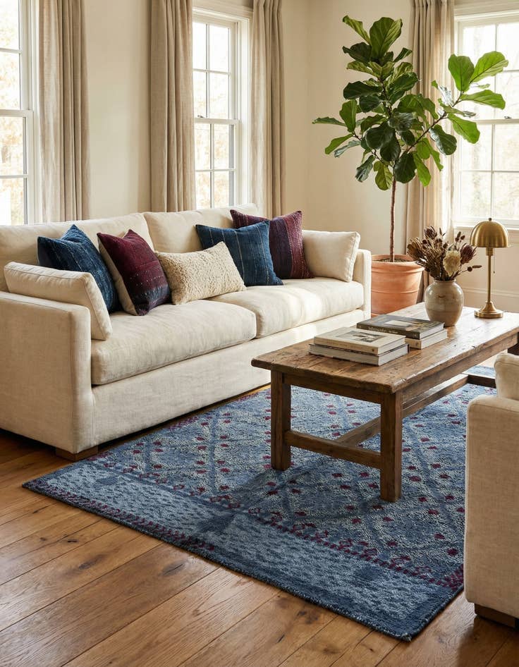 Detail image of 5' 6 x 8' 1  Hand Knotted Darya Wool Rug