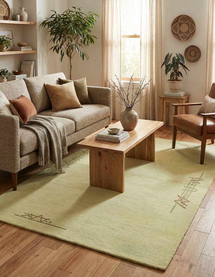 Detail image of 4' x 6'  Hand Knotted Nepal Wool Rug