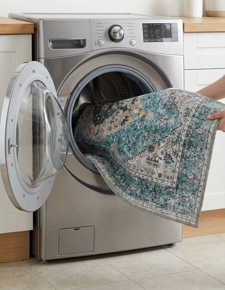 Detail image of 2' x 3'  Washable Yara Rug