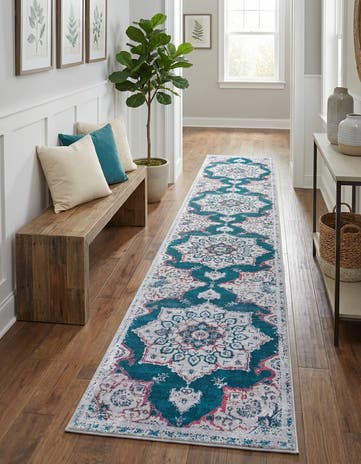 2' x 13' Washable Francesca Runner Rug