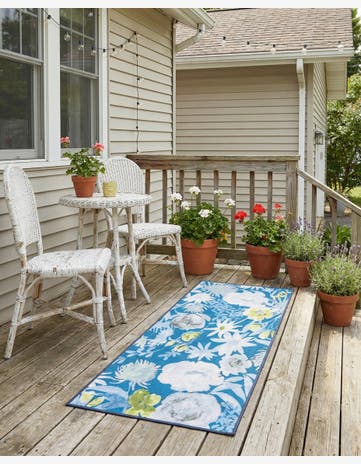 2' x 3' 11 Easy-Clean Jill Zarin Caribbean Indoor / Outdoor Runner Rug