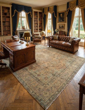 10' x 13' Tabriz Rug