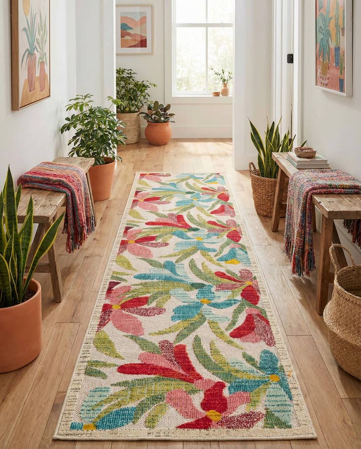 Detail image of 2' 7 x 10' Easy-Clean Casablanca Indoor / Outdoor Runner Rug