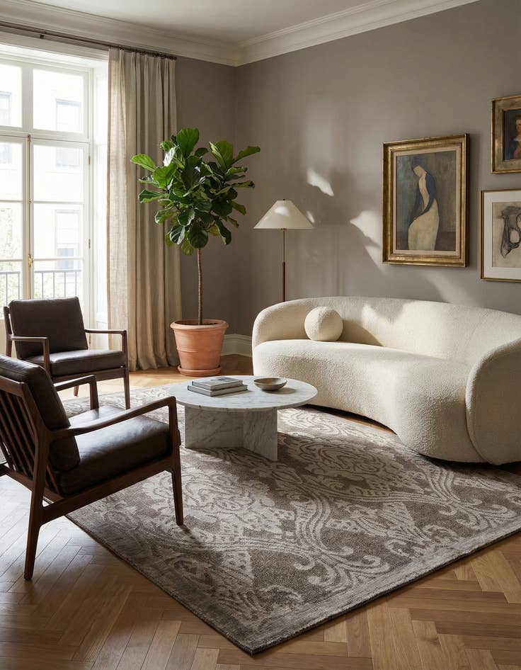 Detail image of 4' 1 x 6' Darya Rug