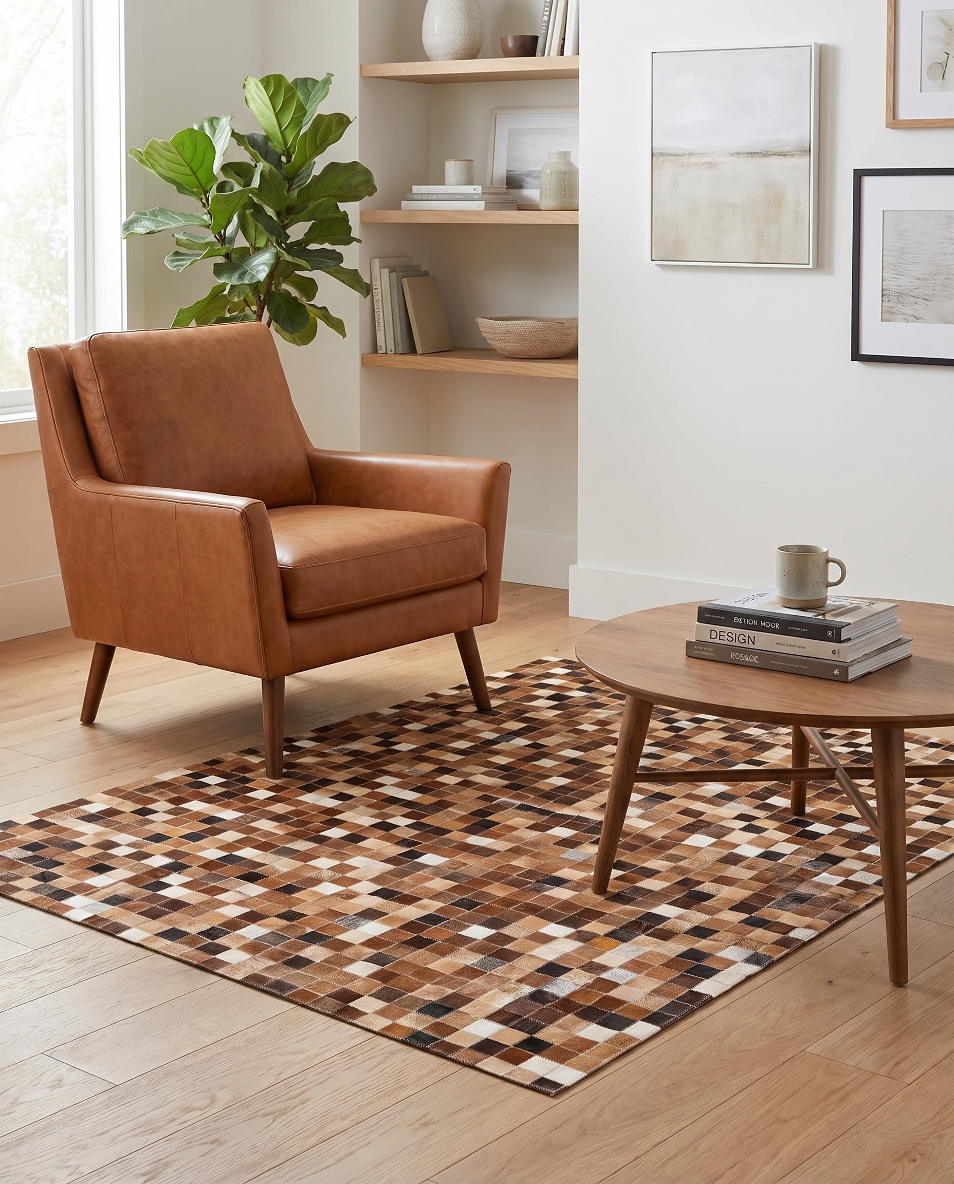 4' x 5' 11 Cowhide Stocks Rug