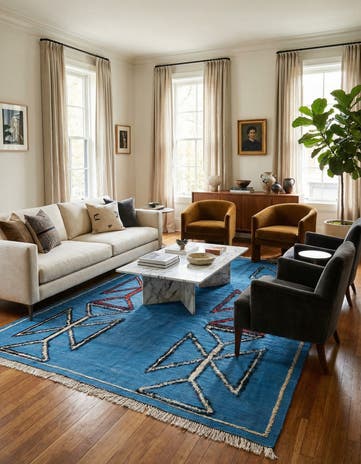 8' 2 x 10' 5 Hand Knotted Darya Wool Rug