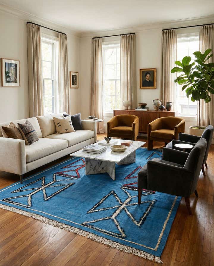 8' 2 x 10' 5 Hand Knotted Darya Wool Rug