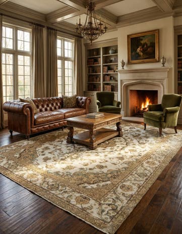 7' 10 x 11' 2 Hand Knotted Vintage Royal Persian Wool Rug