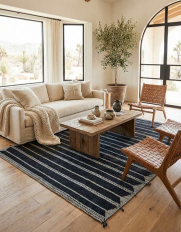8' 6 x 10' Hand Knotted Moroccan Wool Rug