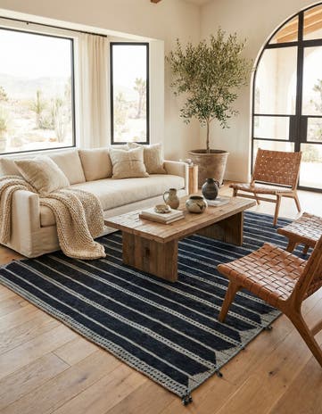 8' 6 x 10' Hand Knotted Moroccan Wool Rug