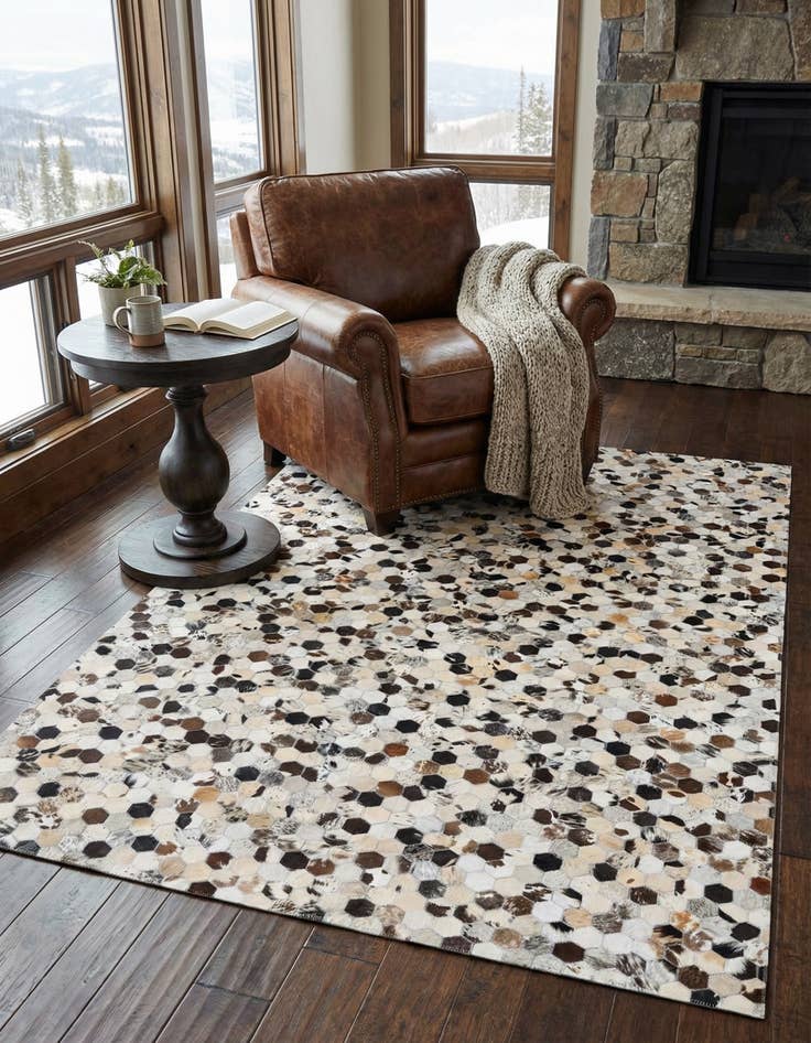 Detail image of  5' x 8' 1 Cowhide Rug