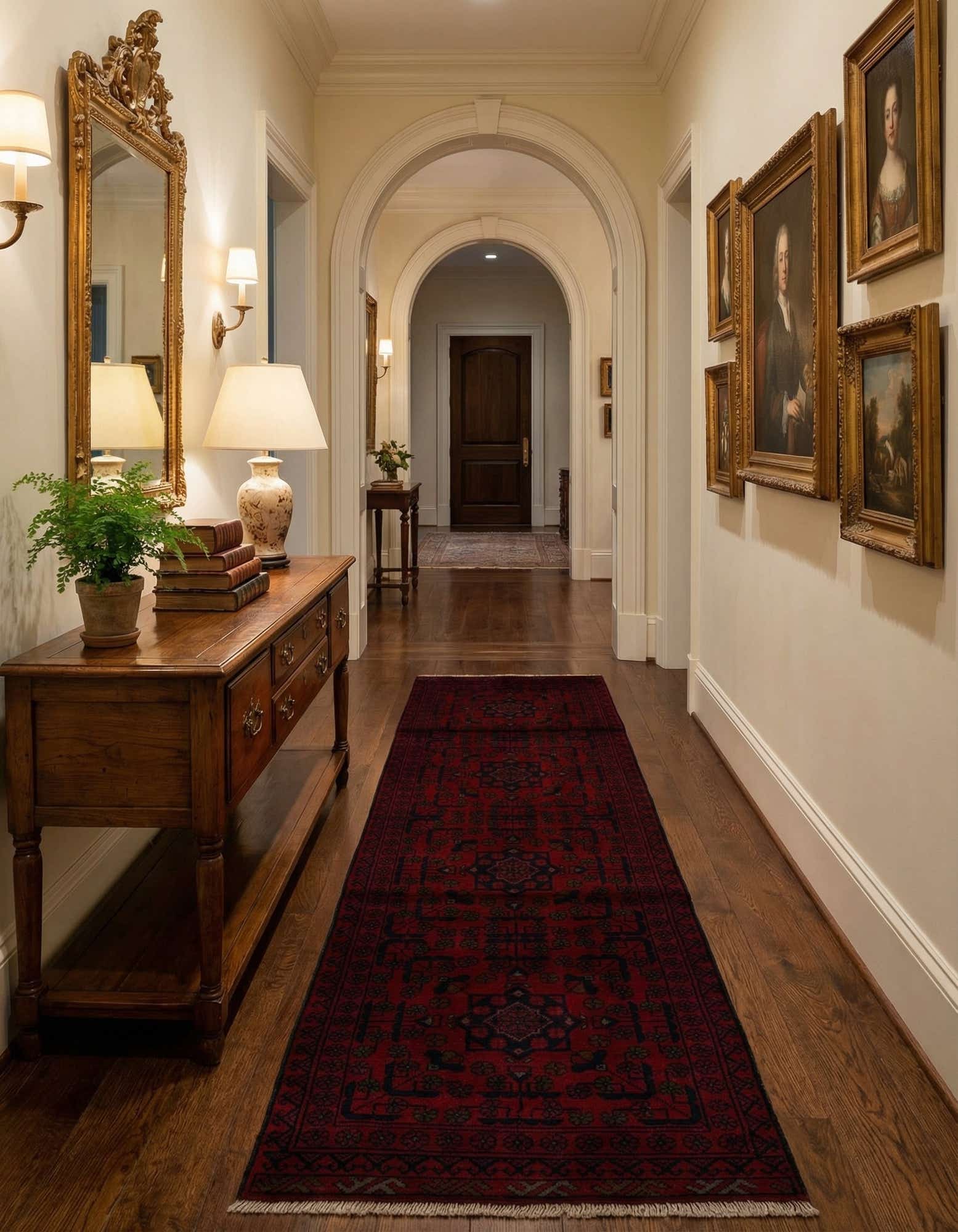 2' 7 x 9' 3 Hand Knotted Khal Mohammadi Wool Runner Rug