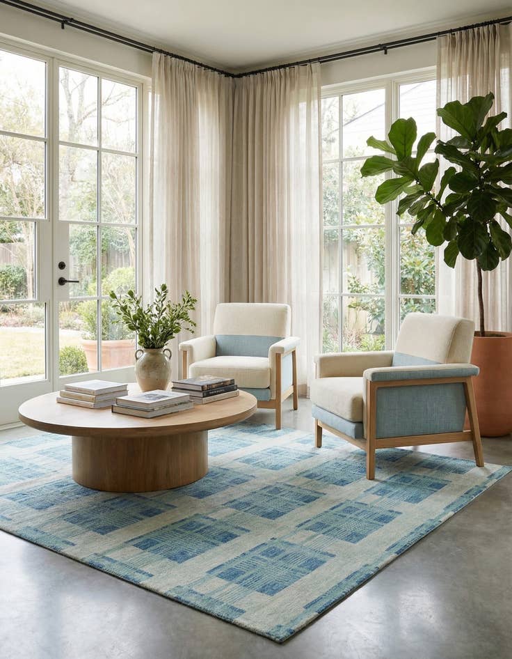 Detail image of  7' 10 x 9' 11 Juma Wool Rug