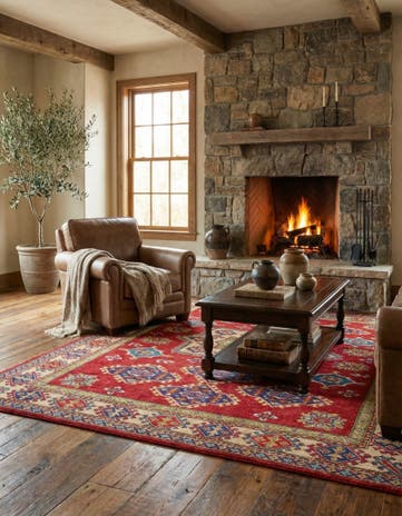 5' 6 x 7' 10 Hand Knotted Kazak Rug