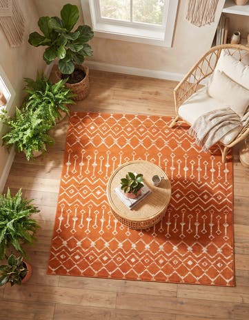 6' x 6' Kasbah Trellis Square Rug