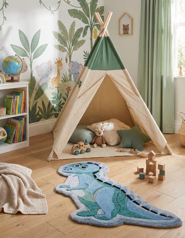 5' 1 x 5' 1 Playtime Kids Wool Freeform Rug
