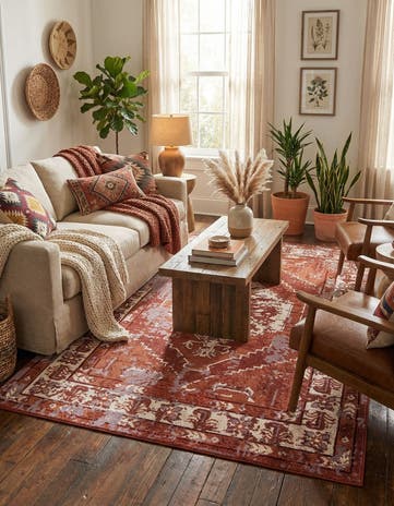 5' 3 x 8' Nain Design Rug
