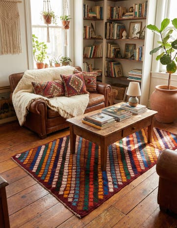 2' 10 x 4' 5 Hand Knotted Balouch Wool Rug