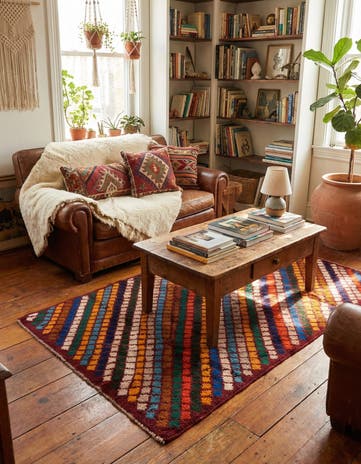 2' 10 x 4' 5 Hand Knotted Balouch Wool Rug
