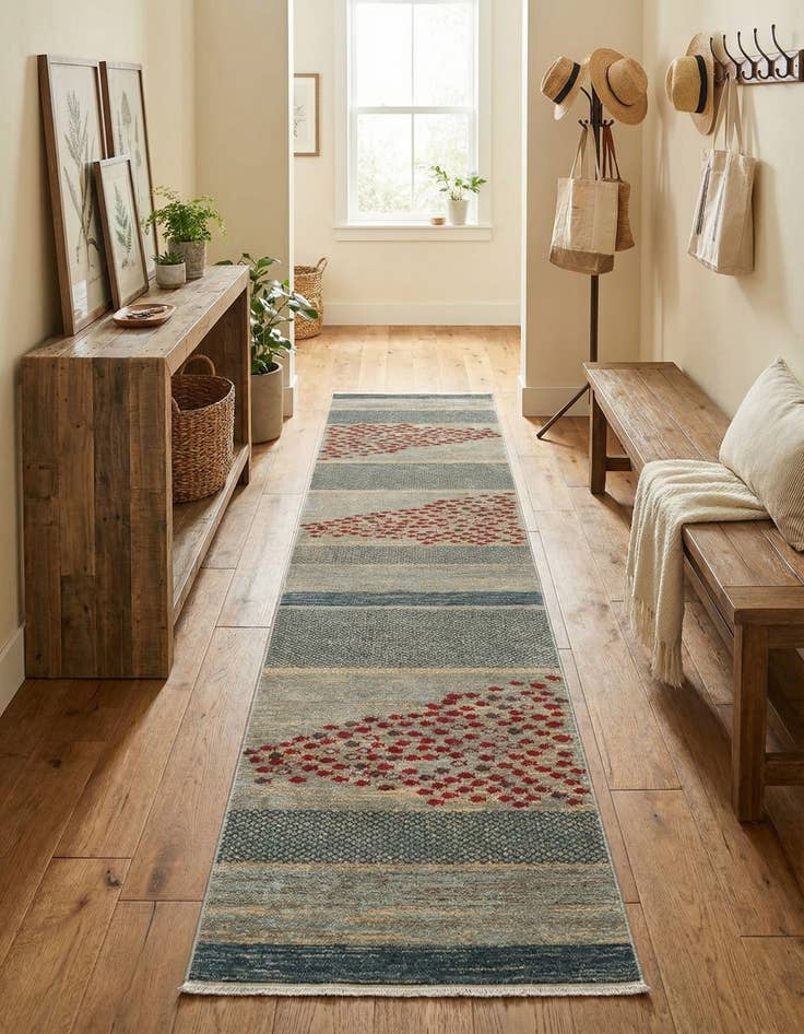 Detail image of 2' 7 x 19' 8 Kashkuli Gabbeh Runner Rug