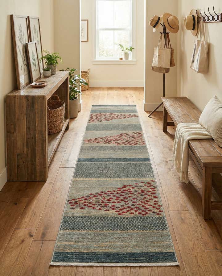 2' 7 x 19' 8 Kashkuli Gabbeh Runner Rug