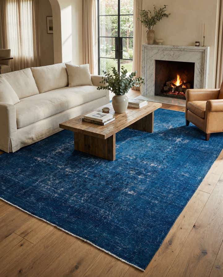 9' 1 x 12' 4 Hand Knotted Ultra Vintage Persian Wool Rug