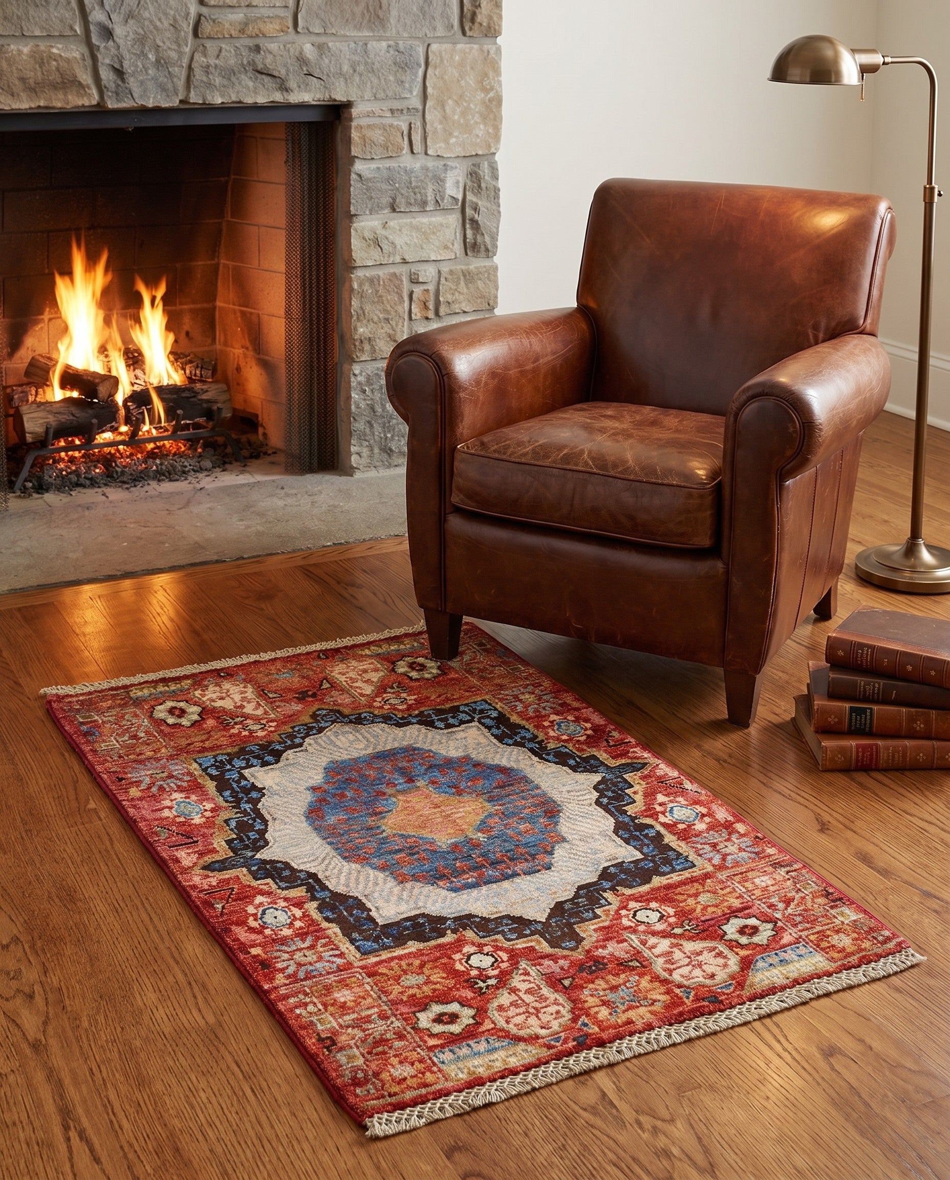 2' x 3' 2 Hand Knotted Mamluk Ziegler Rug
