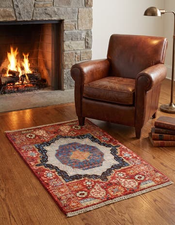 2' x 3' 2 Hand Knotted Mamluk Ziegler Rug
