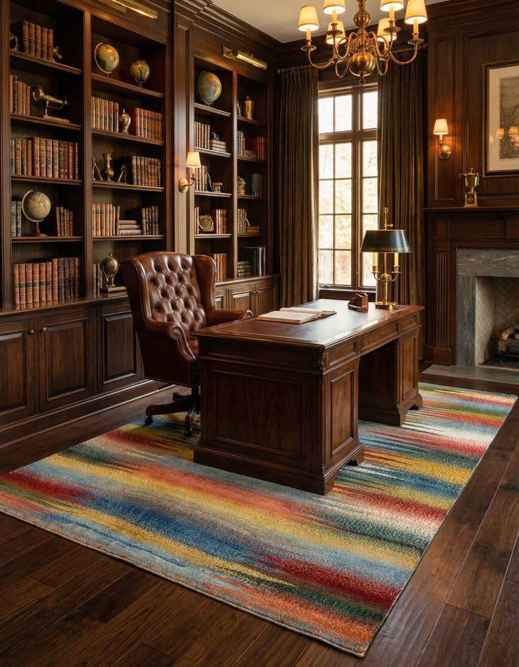 Detail image of 5' 9 x 8' 3 Kashkuli Wool Rug