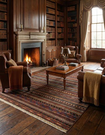 6' 8 x 9' 9 Hand Knotted Ariana Ziegler Rug