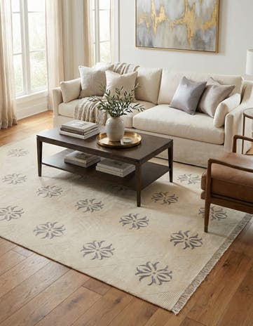 6' 7 x 9' 10 Hand Knotted Darya Wool Rug