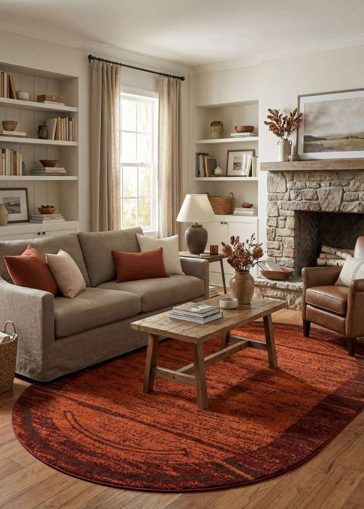 5' 3 x 8' Equinox Oval Rug