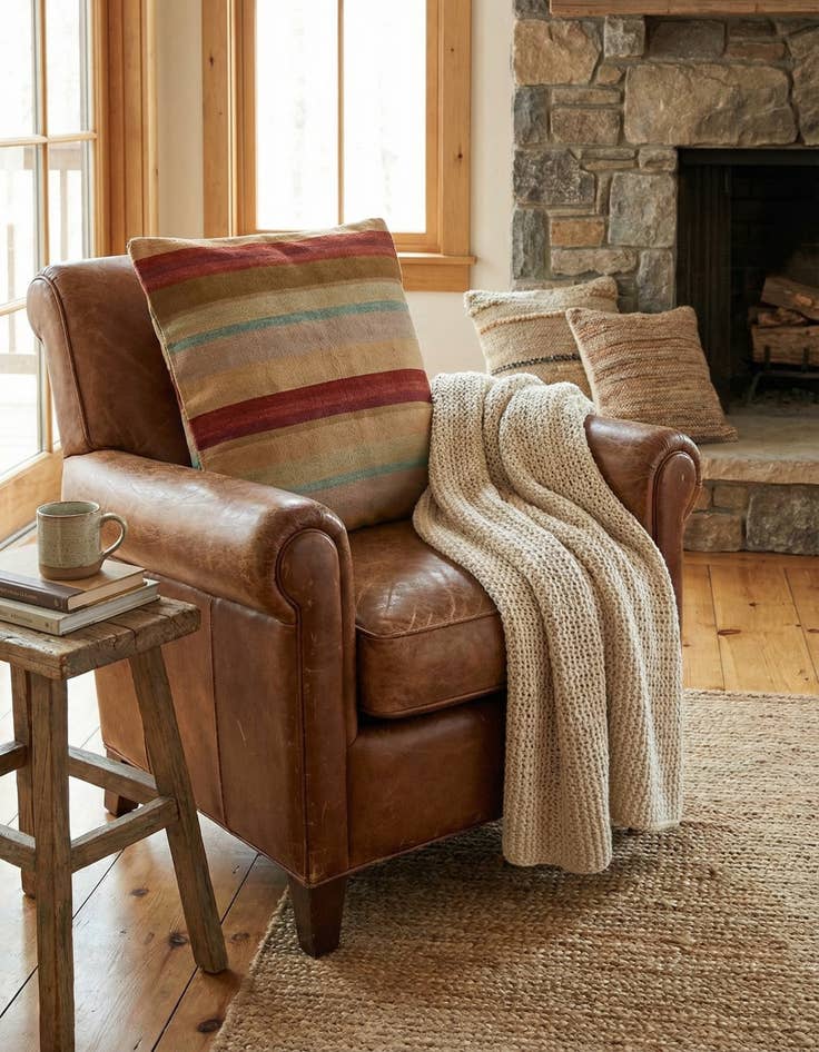 Detail image of 2' 3 x 2' 4 Hand Woven Pillow Wool Square Rug