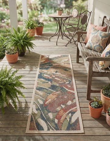 2' x 6' Easy-Clean Baja Indoor / Outdoor Runner Rug