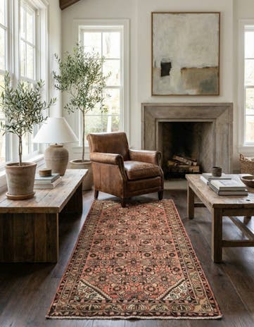 3' 8 x 7' 4 Hamedan Rug