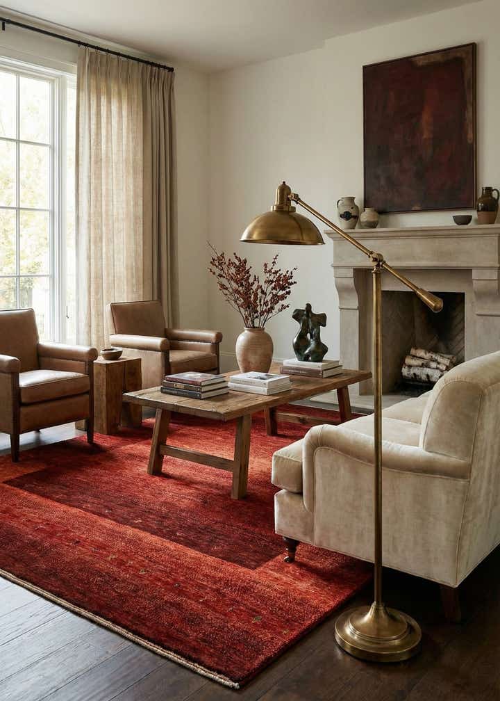 4' 10 x 6' 5 Hand Knotted Kashkuli Rug