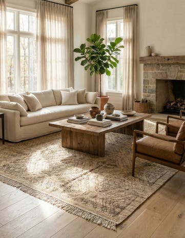 9' 3 x 12' 2 Hand Knotted Darya Wool Rug