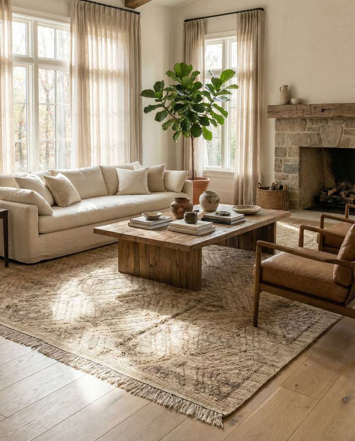 9' 3 x 12' 2 Hand Knotted Darya Wool Rug