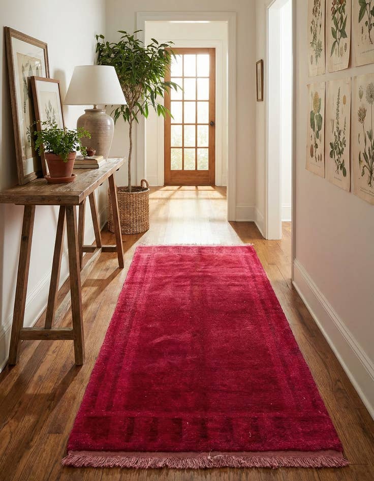 Detail image of 3' x 5' 10  Hand Knotted Nepal Wool Runner Rug