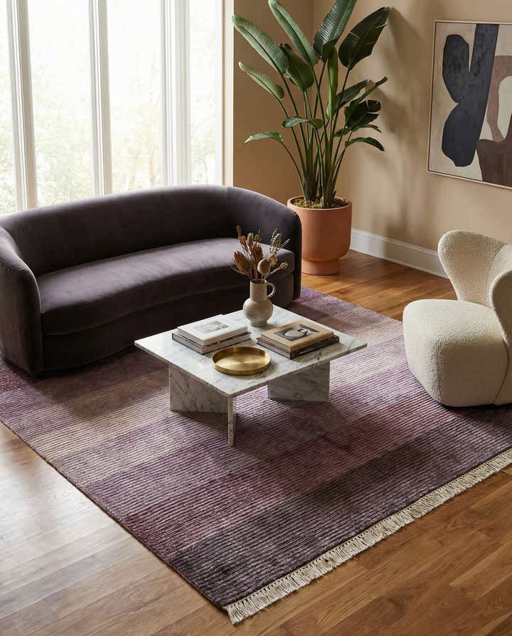 4' 11 x 6' 9 Hand Knotted Darya Wool Rug