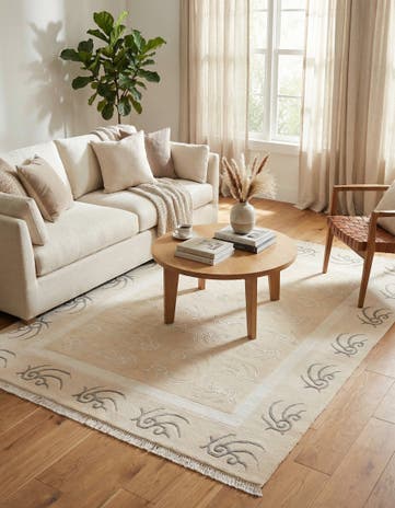 4' 11 x 6' 8 Hand Knotted Darya Wool Rug