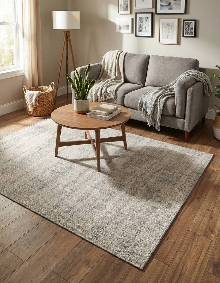 Detail image of 4' x 6'  Washable Modern Indoor / Outdoor Rug