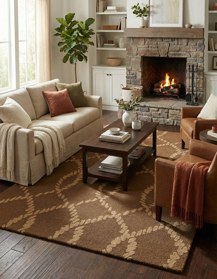 Detail image of 5' 4 x 8' 2 Luna Wool Rug