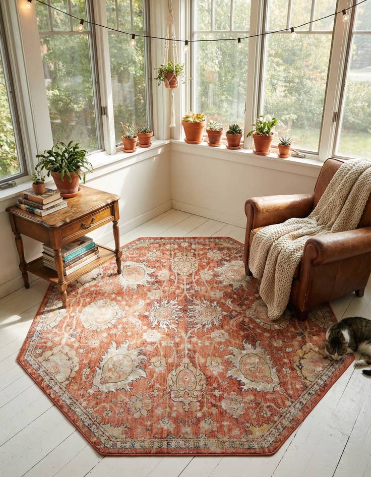 Detail image of  7' 10 x 7' 10 Lola Octagon Rug